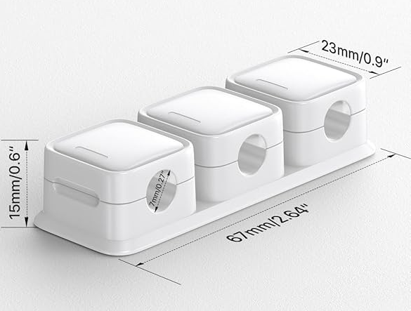 Soporte organizador de cables magnético